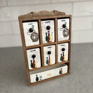 Vintage Spice Shakers Mid Century Set Ceramic Spice Jars Cottagecore Kitchen